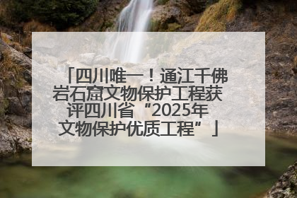 四川唯一！通江千佛岩石窟文物保护工程获评四川省“2025年文物保护优质工程”