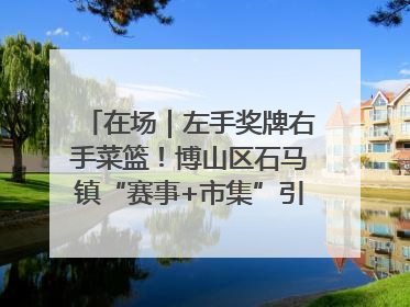在场｜左手奖牌右手菜篮！博山区石马镇“赛事+市集”引燃周末经济