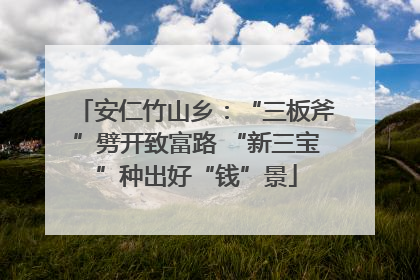 安仁竹山乡：“三板斧”劈开致富路 “新三宝”种出好“钱”景