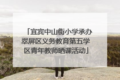 宜宾中山街小学承办翠屏区义务教育第五学区青年教师晒课活动