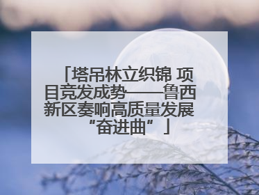 塔吊林立织锦 项目竞发成势——鲁西新区奏响高质量发展“奋进曲”