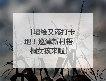 墙绘又添打卡地！巡津新村梧桐女孩来啦