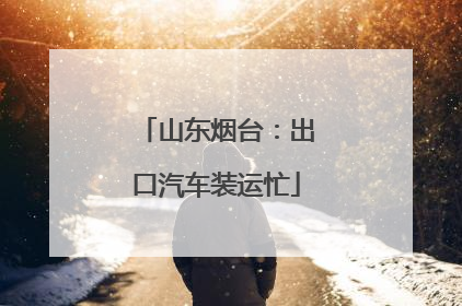 山东烟台：出口汽车装运忙