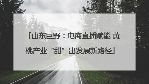 山东巨野：电商直播赋能 黄桃产业“甜”出发展新路径