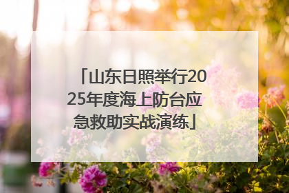 山东日照举行2025年度海上防台应急救助实战演练