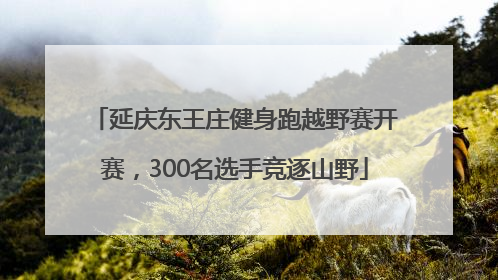 延庆东王庄健身跑越野赛开赛，300名选手竞逐山野