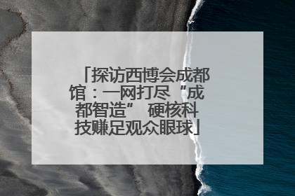 探访西博会成都馆：一网打尽“成都智造” 硬核科技赚足观众眼球