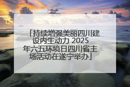 持续增强美丽四川建设内生动力 2025年六五环境日四川省主场活动在遂宁举办