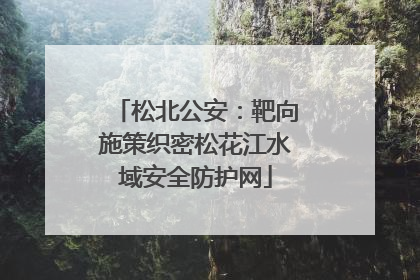 松北公安：靶向施策织密松花江水域安全防护网
