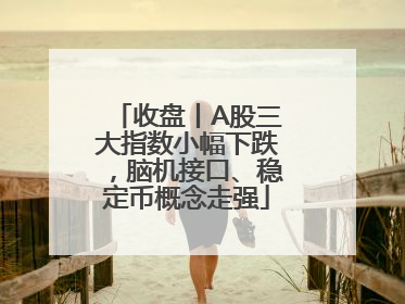 收盘丨A股三大指数小幅下跌，脑机接口、稳定币概念走强