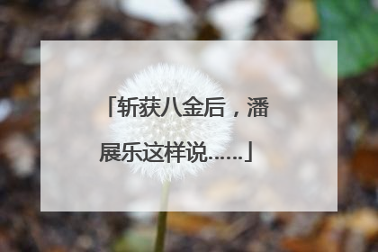 斩获八金后，潘展乐这样说……