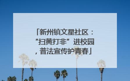 新州镇文星社区：“扫黄打非”进校园，普法宣传护青春