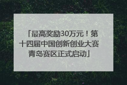 最高奖励30万元！第十四届中国创新创业大赛青岛赛区正式启动