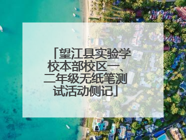 望江县实验学校本部校区一、二年级无纸笔测试活动侧记