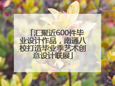 汇聚近600件毕业设计作品，南通八校打造毕业季艺术创意设计联展