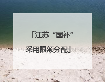 江苏“国补”采用限额分配