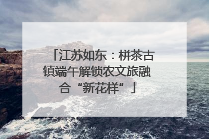 江苏如东：栟茶古镇端午解锁农文旅融合“新花样”