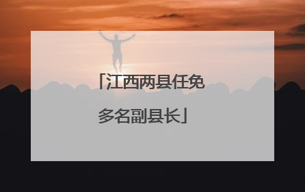 江西两县任免多名副县长