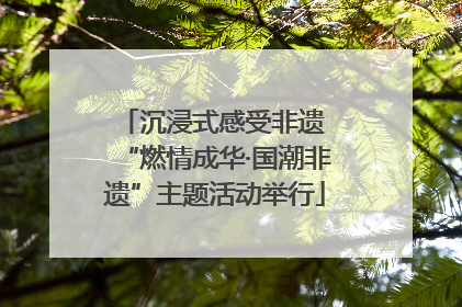 沉浸式感受非遗 “燃情成华·国潮非遗”主题活动举行