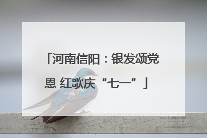 河南信阳：银发颂党恩 红歌庆“七一”