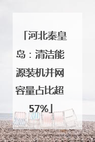 河北秦皇岛：清洁能源装机并网容量占比超57%