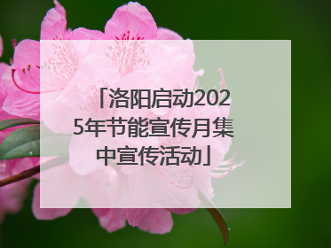 洛阳启动2025年节能宣传月集中宣传活动