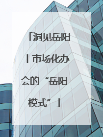 洞见岳阳丨市场化办会的“岳阳模式”