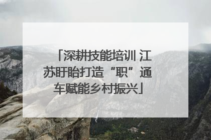 深耕技能培训 江苏盱眙打造“职”通车赋能乡村振兴