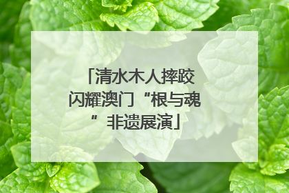 清水木人摔跤 闪耀澳门“根与魂”非遗展演