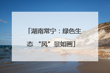 湖南常宁：绿色生态 “风”景如画