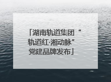 湖南轨道集团“轨道红·湘动脉”党建品牌发布
