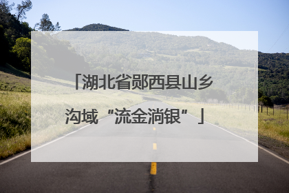 湖北省郧西县山乡沟域“流金淌银”