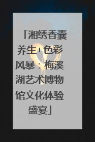 湘绣香囊养生+色彩风暴：梅溪湖艺术博物馆文化体验盛宴