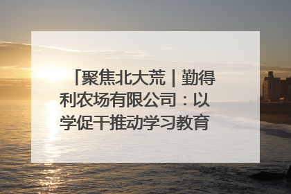 聚焦北大荒｜勤得利农场有限公司：以学促干推动学习教育“升温提速”