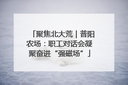 聚焦北大荒｜普阳农场：职工对话会凝聚奋进“强磁场”