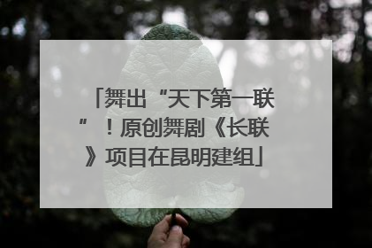 舞出“天下第一联”！原创舞剧《长联》项目在昆明建组