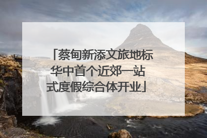 蔡甸新添文旅地标 华中首个近郊一站式度假综合体开业