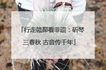 行走赣鄱看非遗：斫琴三春秋 古音传千年