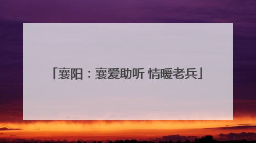 襄阳：襄爱助听 情暖老兵