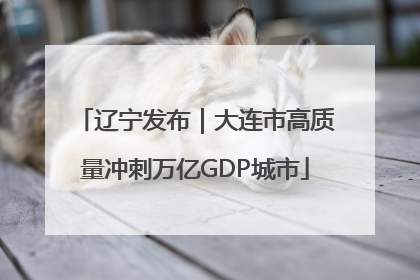 辽宁发布｜大连市高质量冲刺万亿GDP城市