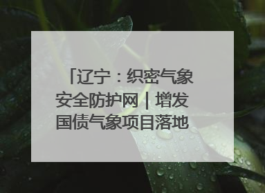 辽宁：织密气象安全防护网｜增发国债气象项目落地见效系列报道