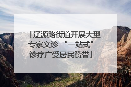 辽源路街道开展大型专家义诊 “一站式”诊疗广受居民赞誉