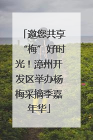 邀您共享“梅”好时光！漳州开发区举办杨梅采摘季嘉年华