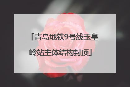 青岛地铁9号线玉皇岭站主体结构封顶