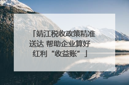 靖江税收政策精准送达 帮助企业算好红利“收益账”