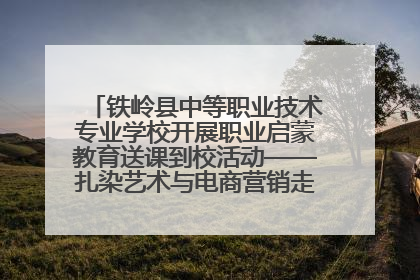 铁岭县中等职业技术专业学校开展职业启蒙教育送课到校活动——扎染艺术与电商营销走进熊官屯镇中心小学