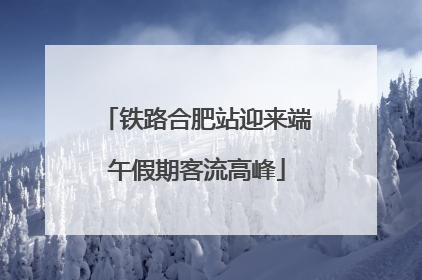 铁路合肥站迎来端午假期客流高峰
