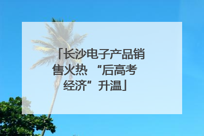长沙电子产品销售火热 “后高考经济”升温