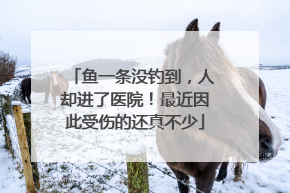 鱼一条没钓到，人却进了医院！最近因此受伤的还真不少