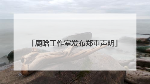 鹿晗工作室发布郑重声明